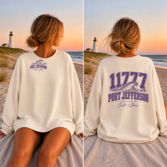 11777 Wave – Premium Garment-Dyed – Bone | Port Jeff | Salt + Shore
