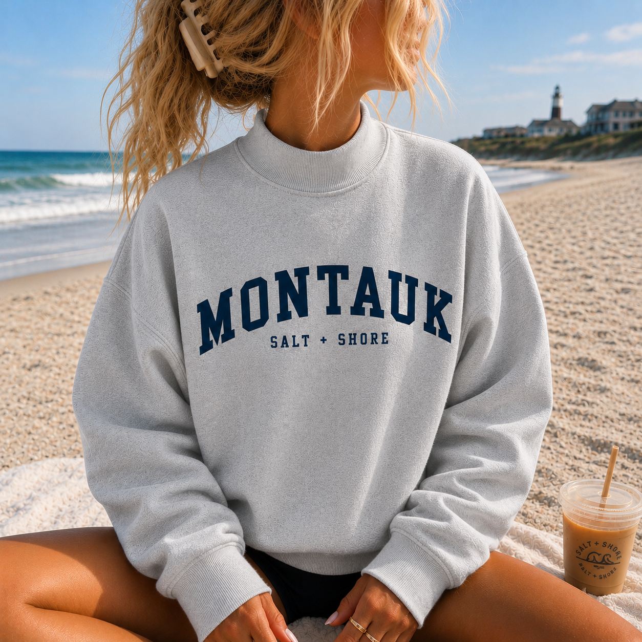 Montauk – Premium Coastal Mock Neck | Salt + Shore
