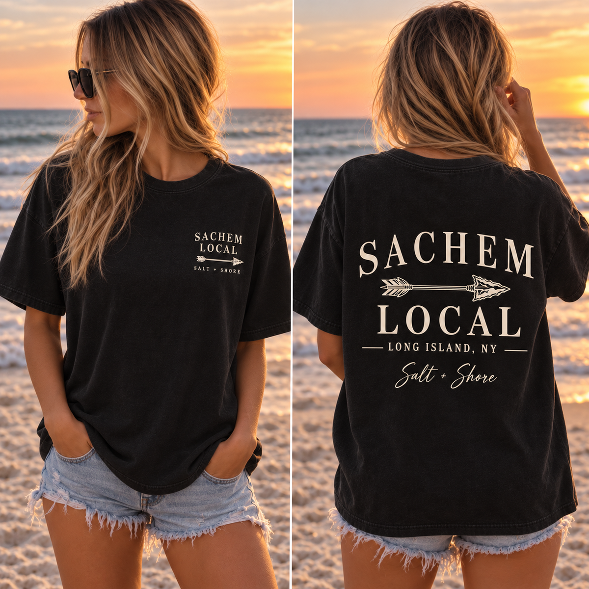 Sachem Local – Premium Garment-Dyed – Washed Black | Salt + Shore