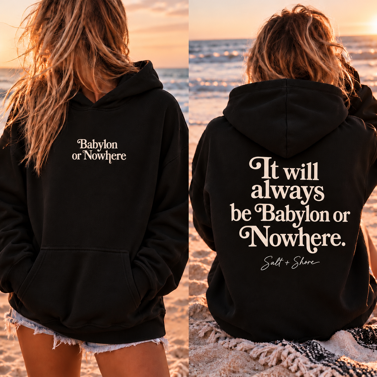 Babylon or Nowhere – Classic Cotton – Black | Babylon | Salt + Shore