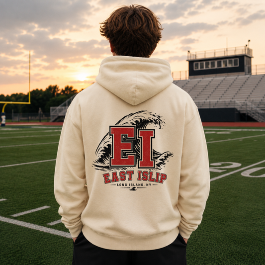 El Coastal Wave – Premium Garment-Dyed – Bone | East Islip | Salt + Shore