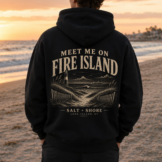 Meet Me on Fire Island – Classic Cotton – Black | Salt + Shore
