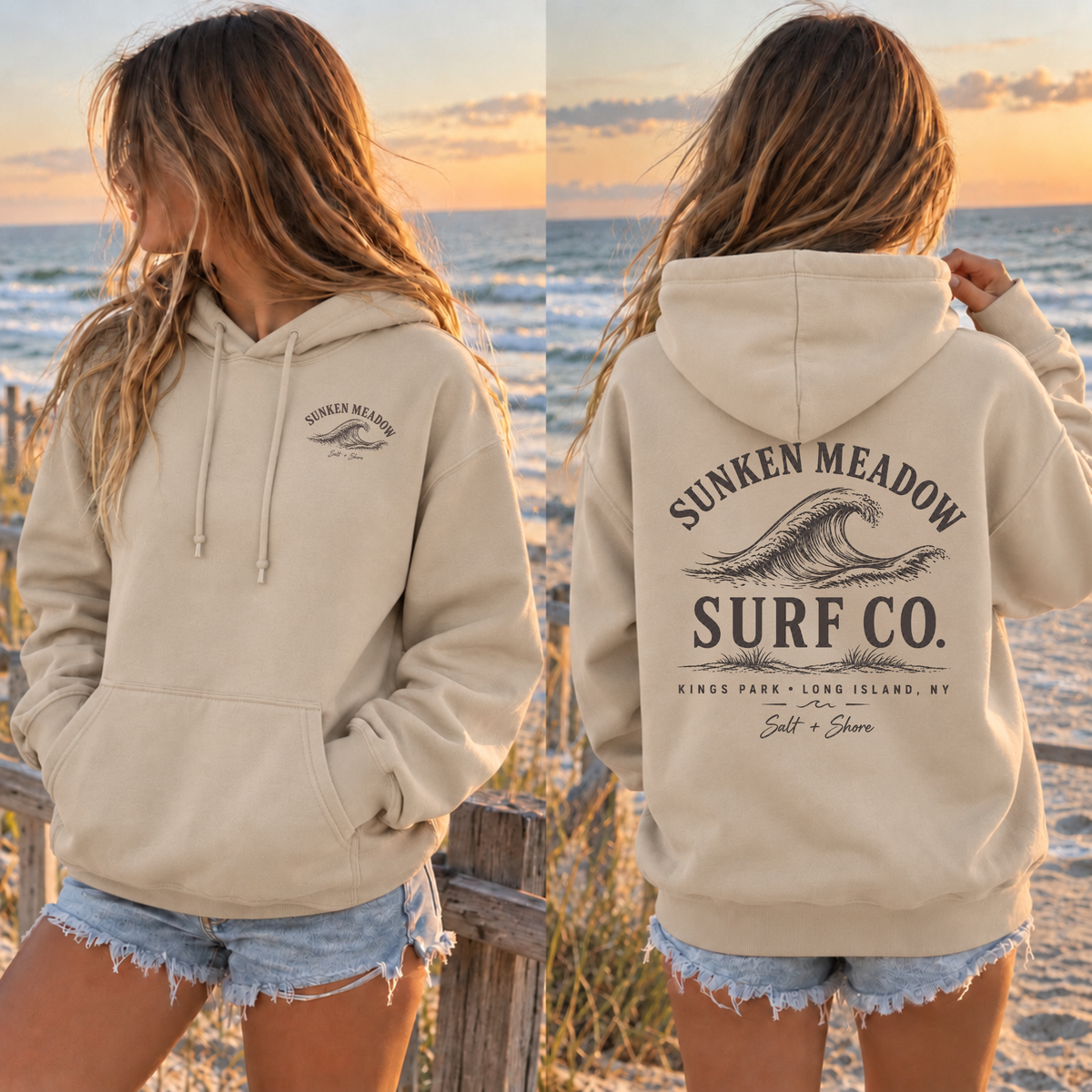 Sunken Meadow Surf Co. – Classic Cotton – Sand | Kings Park | Salt + Shore