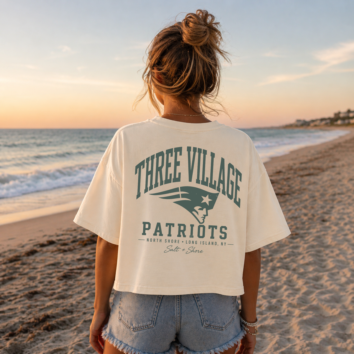 Three Village Varsity – Premium Garment-Dyed – Bone | Three Village | Salt + Shore