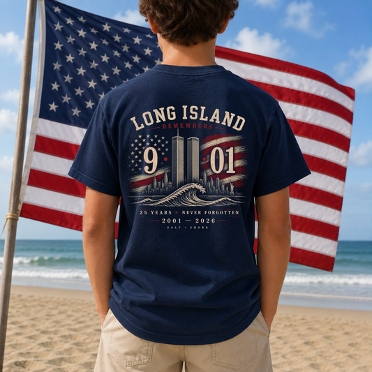 *PREORDER* YOUTH September 11 • 25th Anniversary Memorial – Classic Cotton – Navy | Salt + Shore