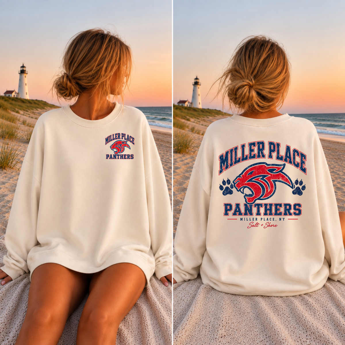 Miller Place Panthers – Premium Garment-Dyed – Bone | Miller Place | Salt + Shore