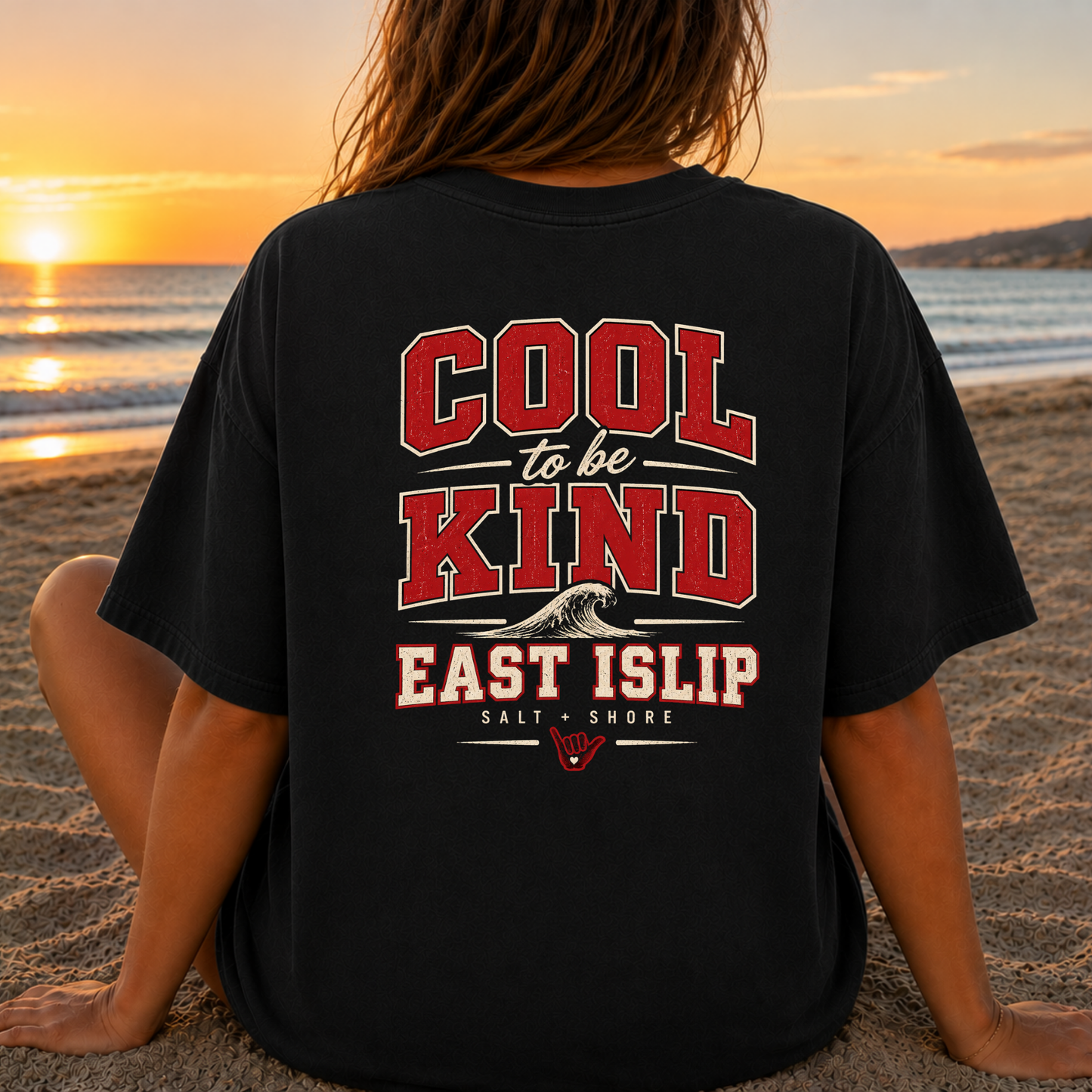 Cool to Be Kind – Premium Garment-Dyed – Washed Black | East Islip | Salt + Shore