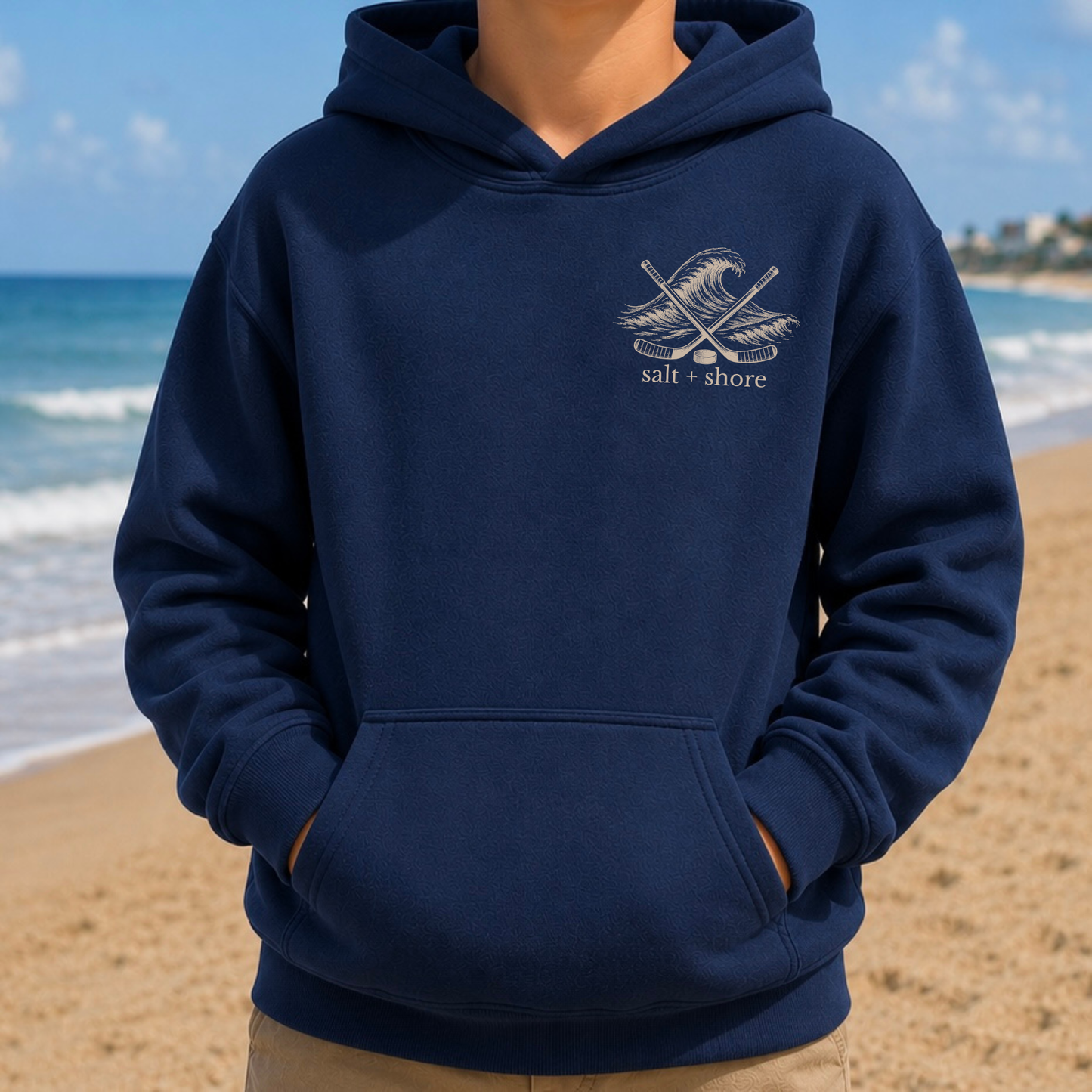 Salt + Shore Hockey - YOUTH – Classic Cotton – Navy | Salt + Shore