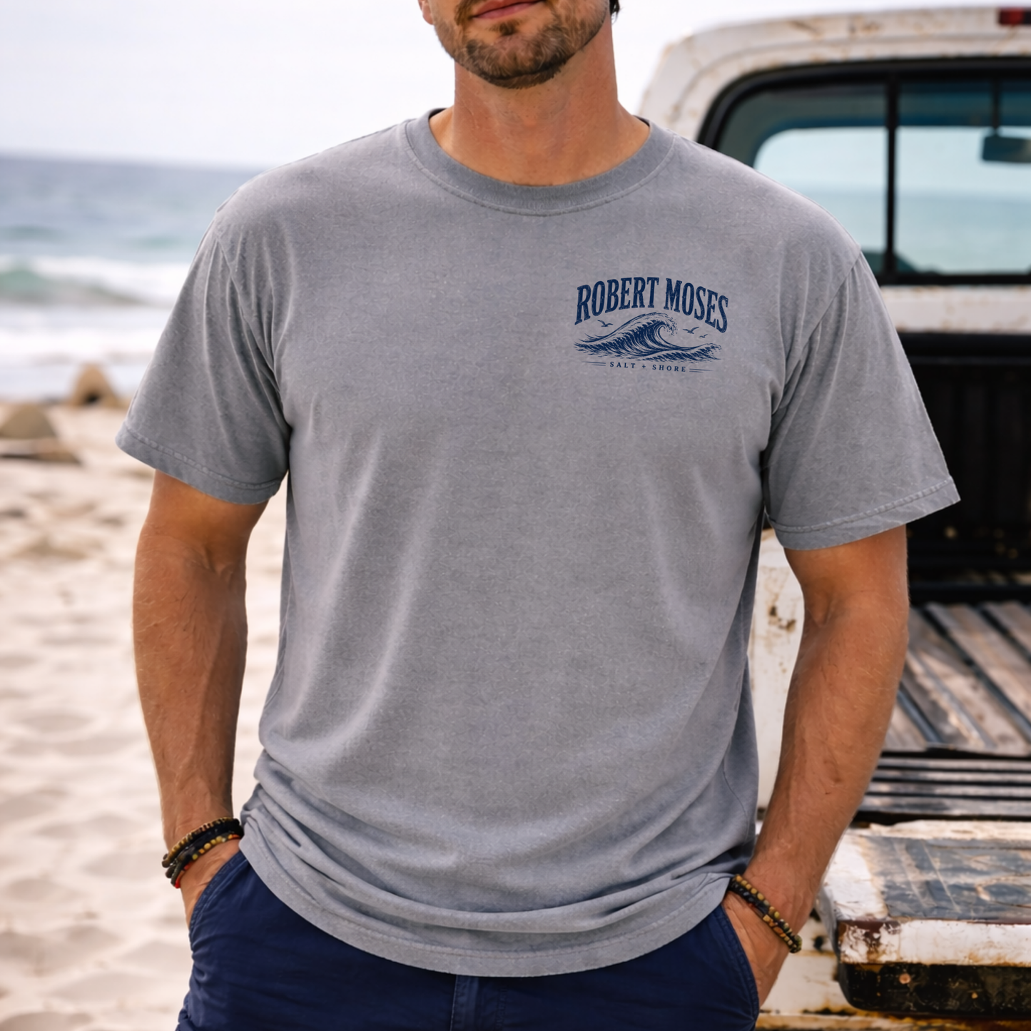 Robert Moses: Field 5 – Premium Garment-Dyed – Washed Gray | Salt + Shore