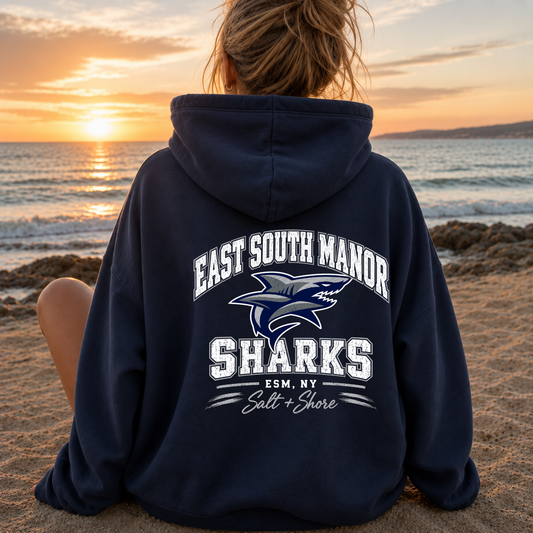 ESM Sharks Varsity – Classic Cotton – Navy | ESM Sharks | Salt + Shore