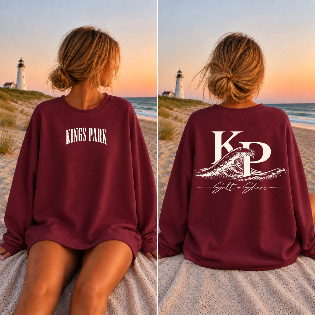 KP Coastal – Premium Garment - Harbor Maroon | Kings Park | Salt + Shore