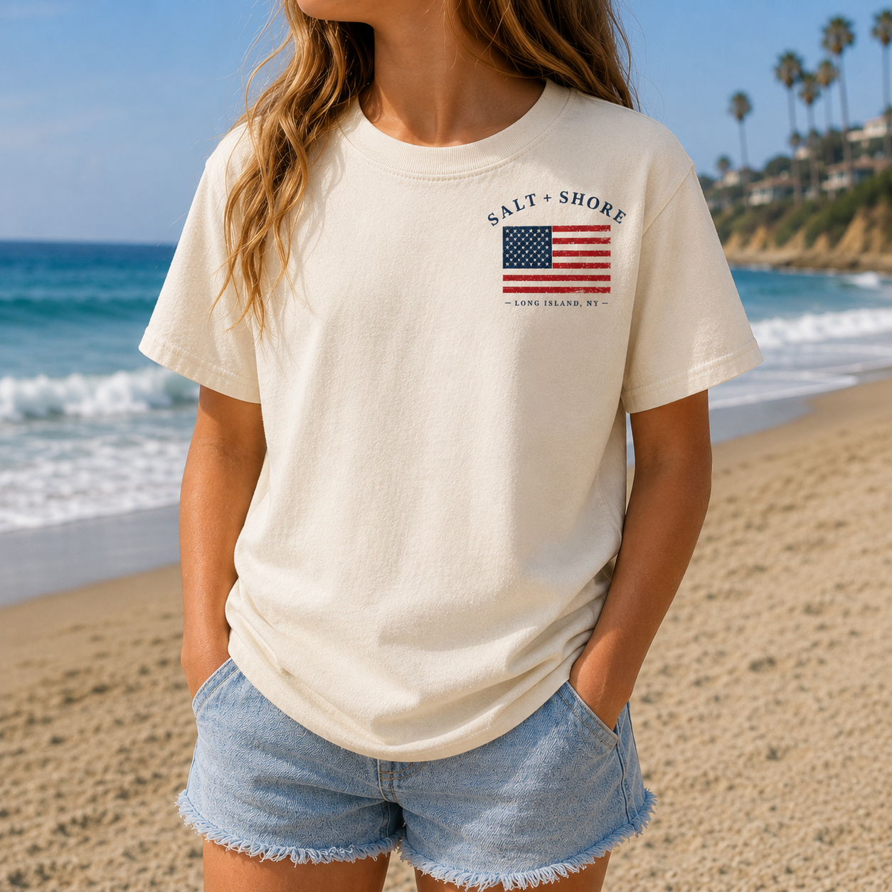 Long Island USA – YOUTH – Classic Cotton – Sand | Salt + Shore