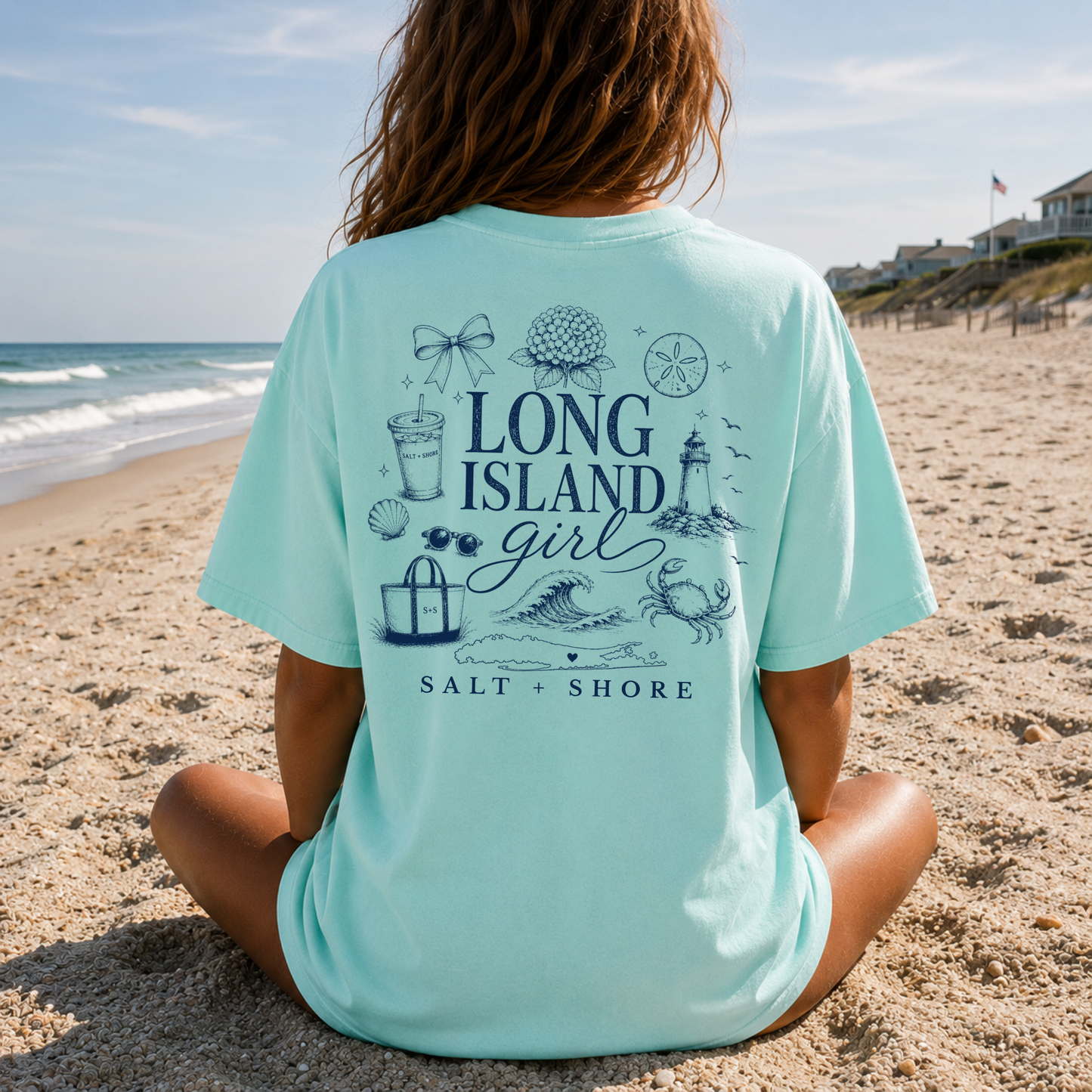 Long Island Local Girl – Premium Garment-Dyed – Coastal Mint | Salt + Shore