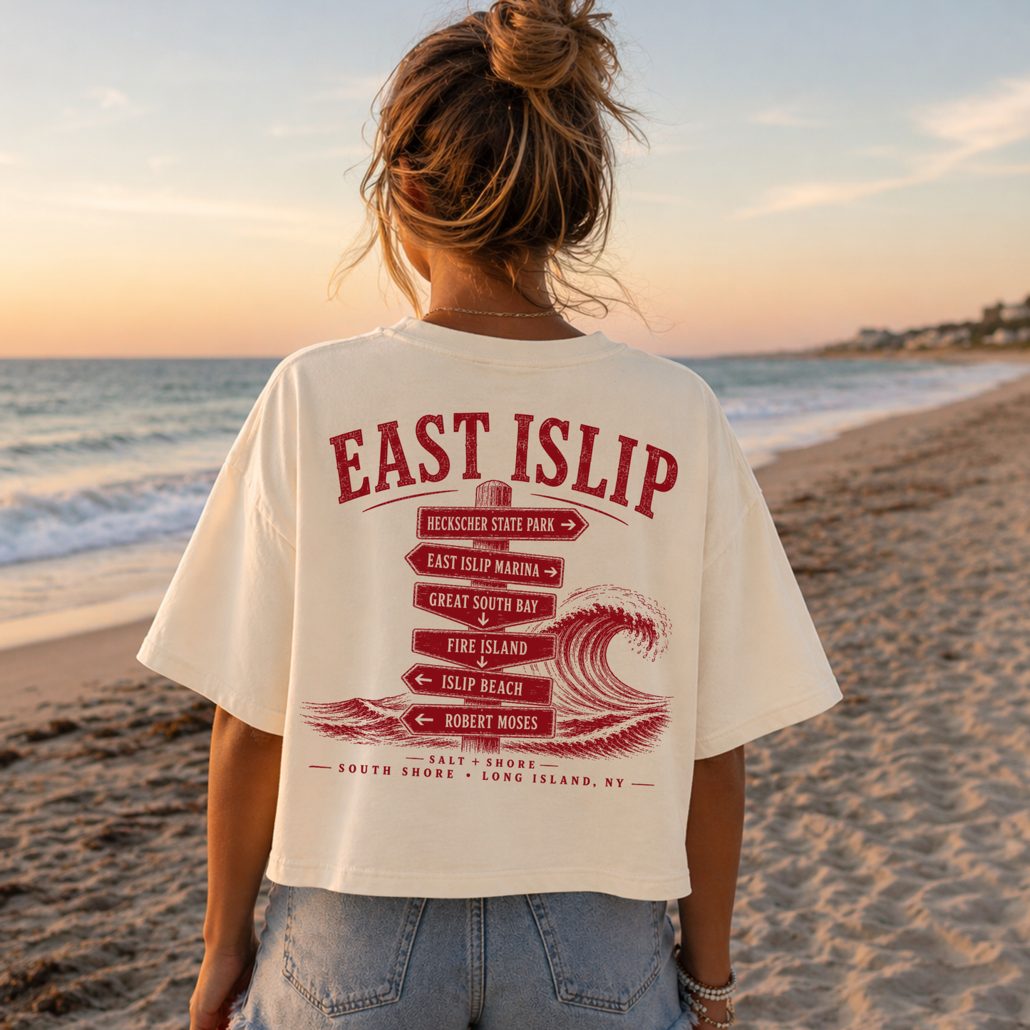 East Islip Wayfinder – Premium Garment-Dyed – Bone | East Islip | Salt + Shore
