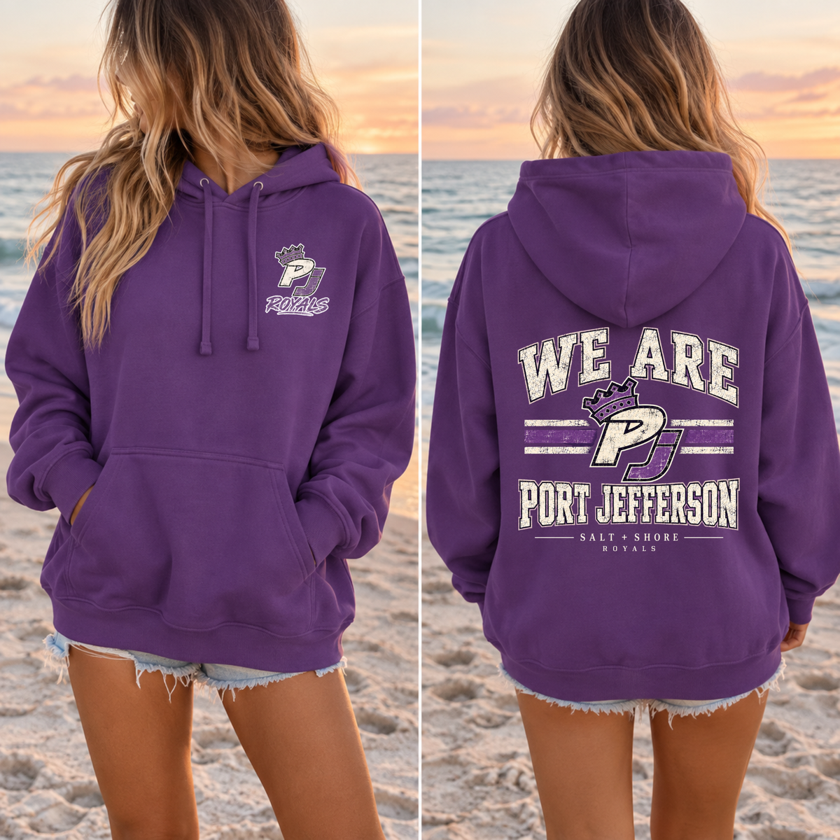 We Are Port Jeff – Premium Garment-Dyed – Royal Tide | Port Jeff | Salt + Shore