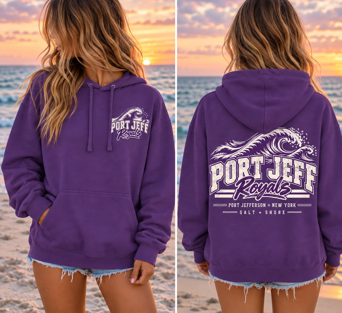 Port Jeff Royals Breaker – Premium Garment-Dyed – Royal Tide | Port Jeff | Salt + Shore