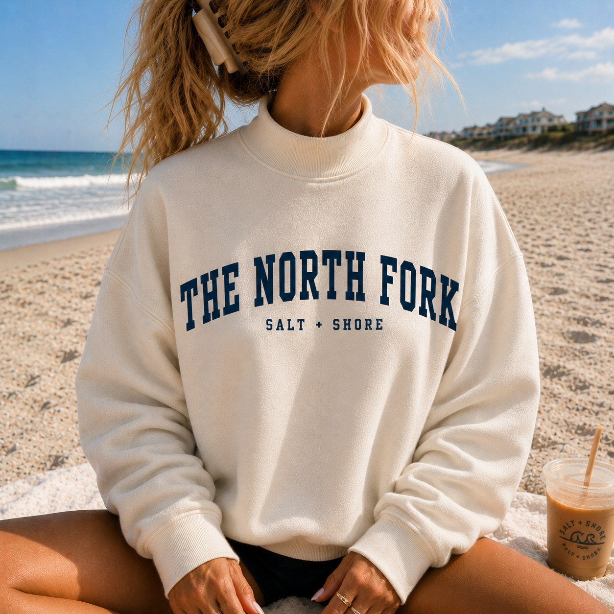 The North Fork – Premium Coastal Mock Neck | Salt + Shore