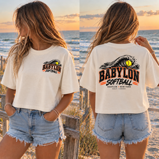 Babylon Softball Coastal Wave – Premium Garment-Dyed – Bone | Babylon | Salt + Shore