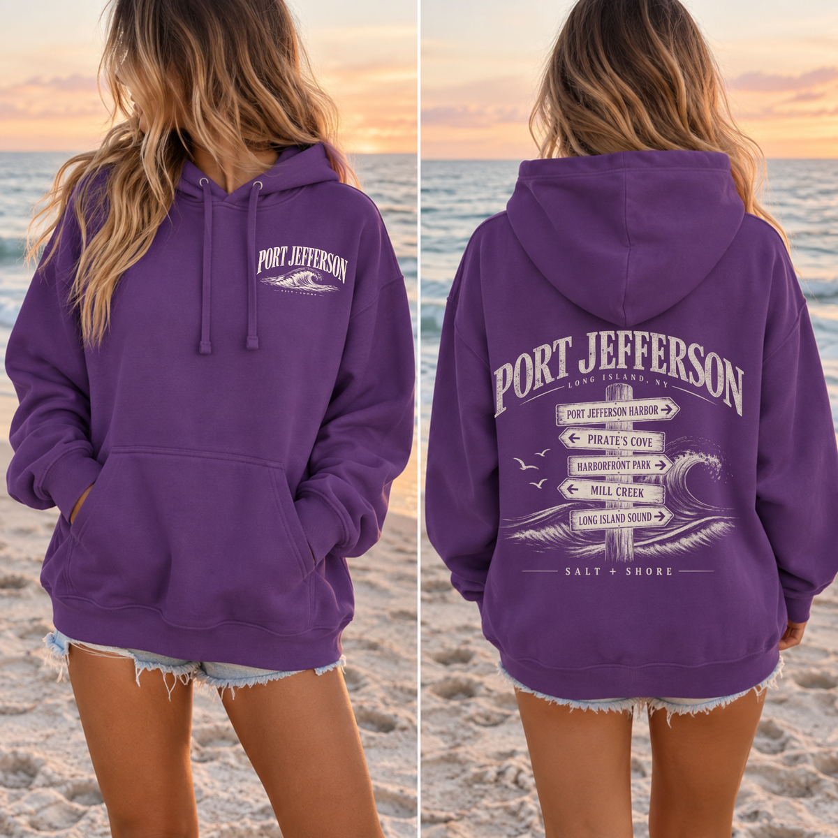 Port Jeff Wayfinder – Premium Garment-Dyed – Royal Tide | Port Jeff | Salt + Shore