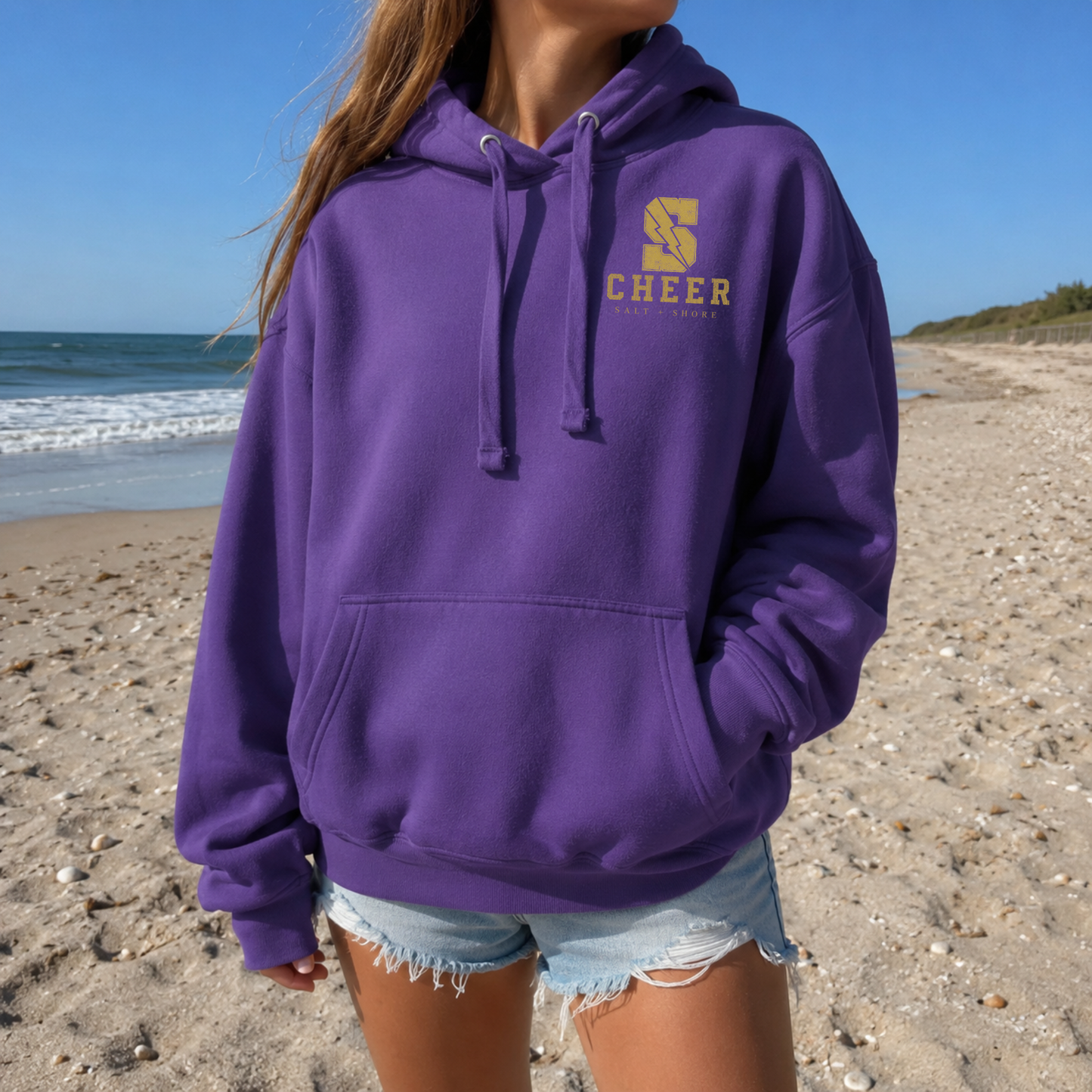 Sayville Cheer Varsity – Premium Garment-Dyed – Purple Tide | Sayville Cheer | Salt + Shore