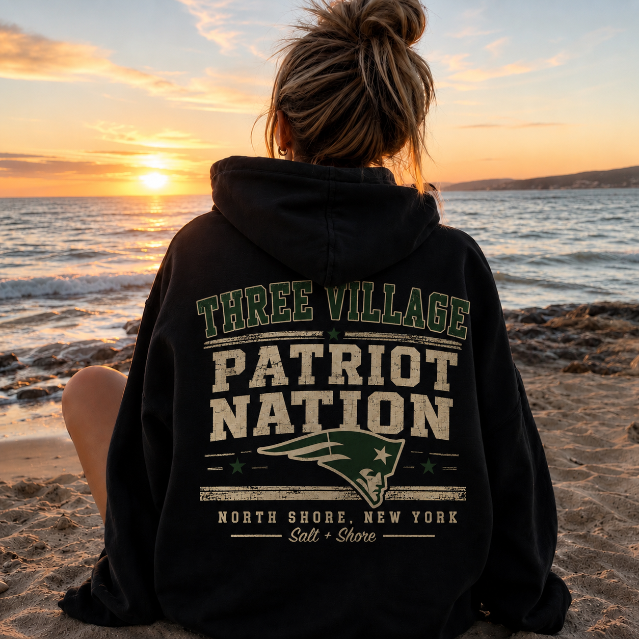 Patriot Nation – Classic Cotton – Black | Three Village | Salt + Shore