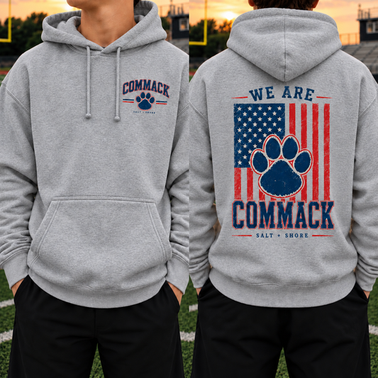 America 250: We Are Commack – Classic Cotton – Athletic Gray | Commack | Salt + Shore