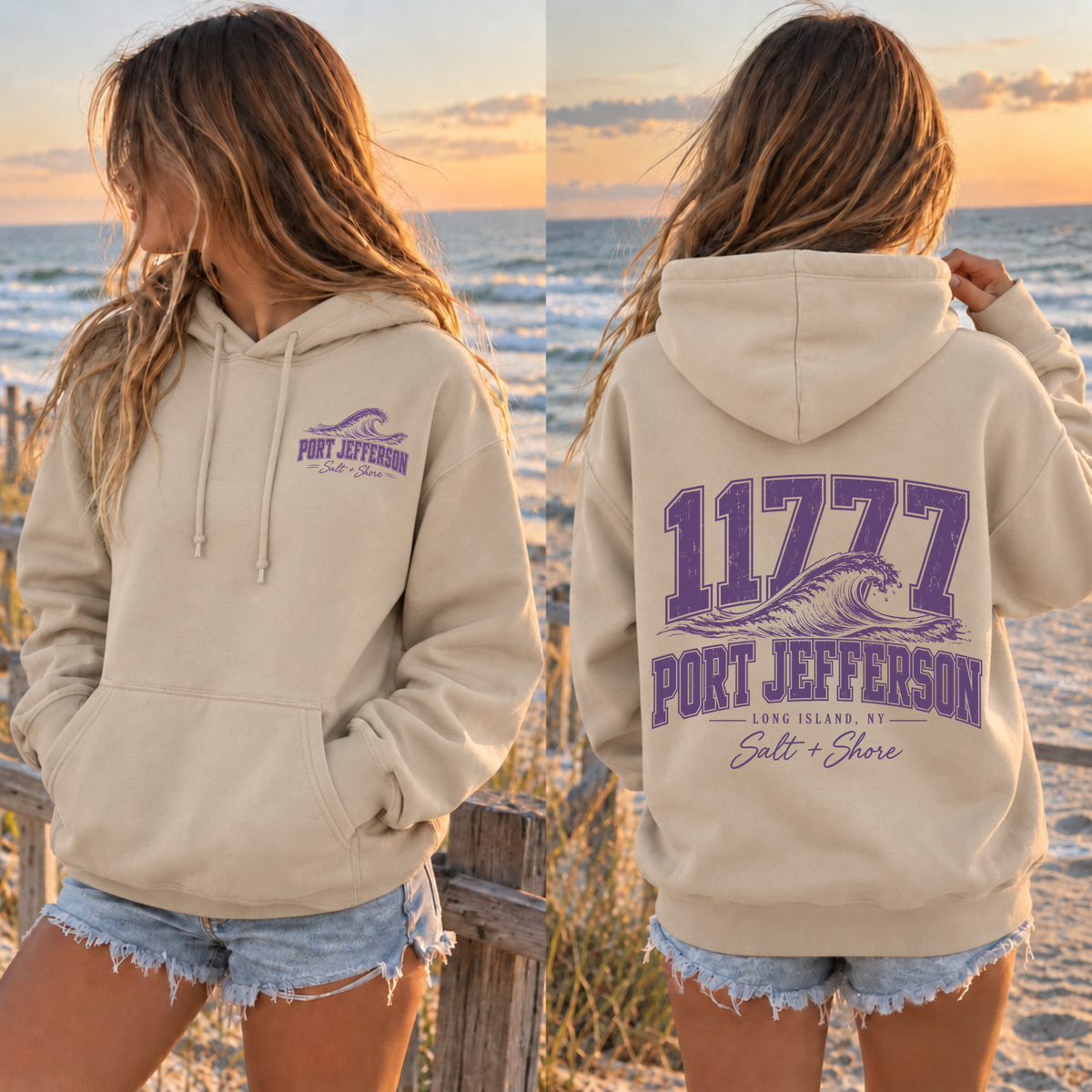 11777 Wave – Classic Cotton – Sand | Port Jeff | Salt + Shore
