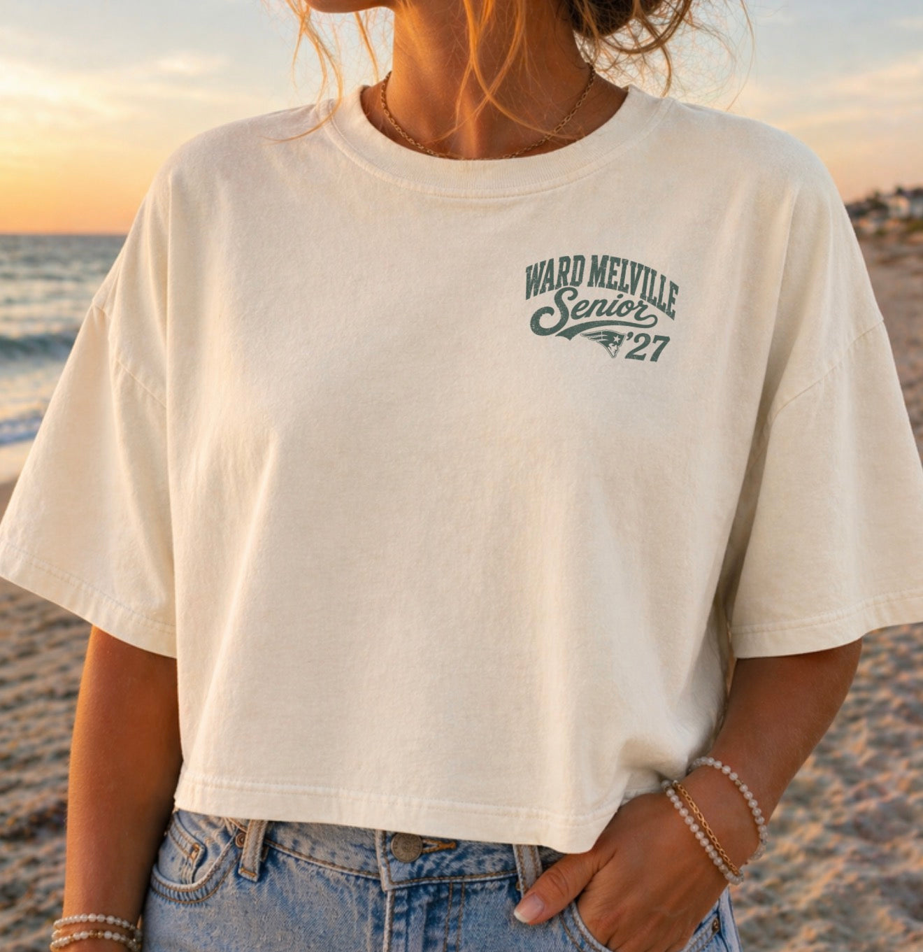 Ward Melville Senior 27 – Premium Garment-Dyed – Bone | Ward Melville Cheer | Salt + Shore