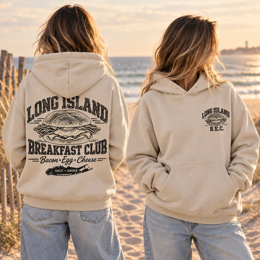 LI Breakfast Club Hoodie - Premium Heavyweight - Bone | Salt + Shore