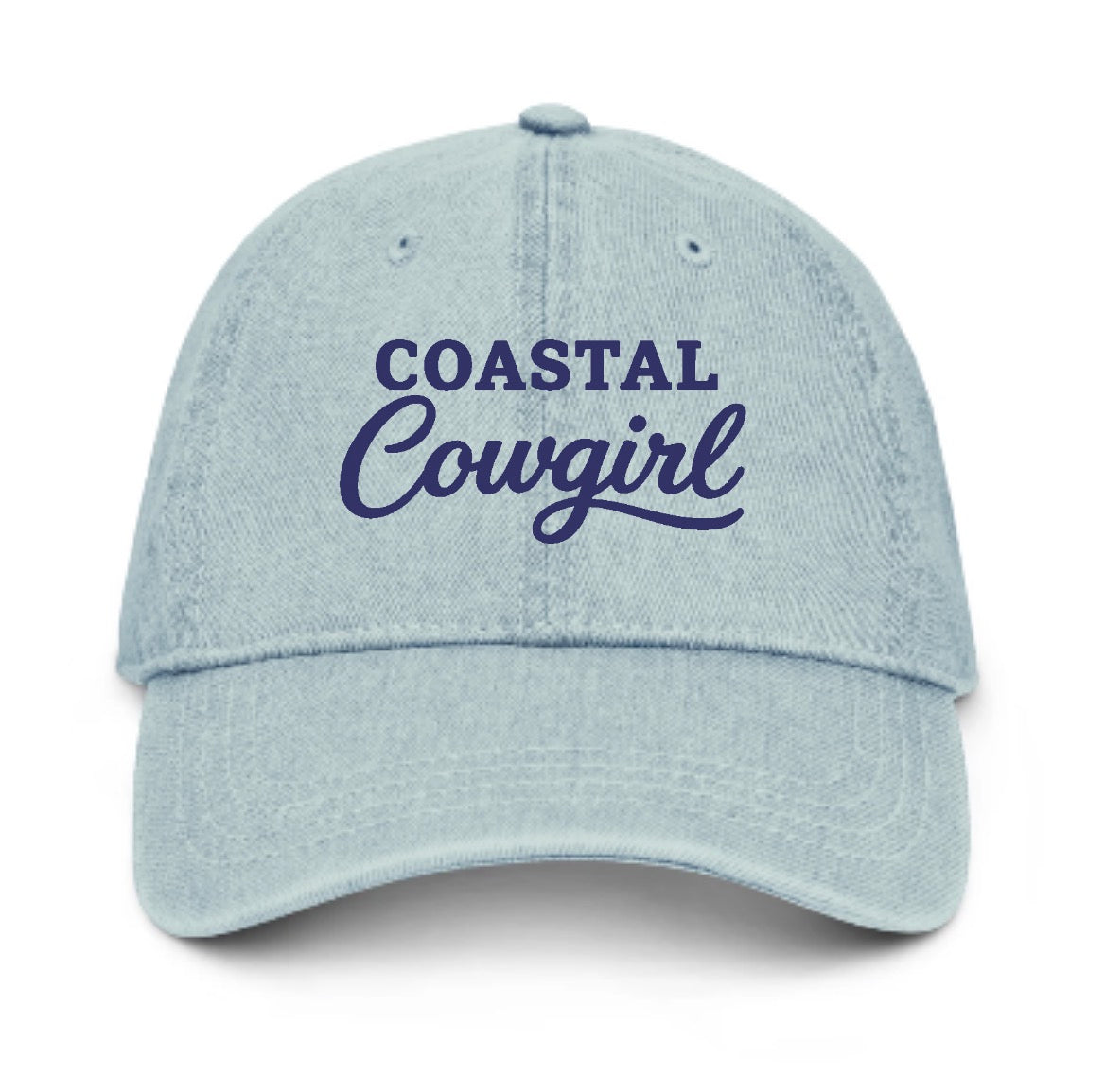 Coastal Cowgirl Embroidered Denim Dad Hat | Salt + Shore