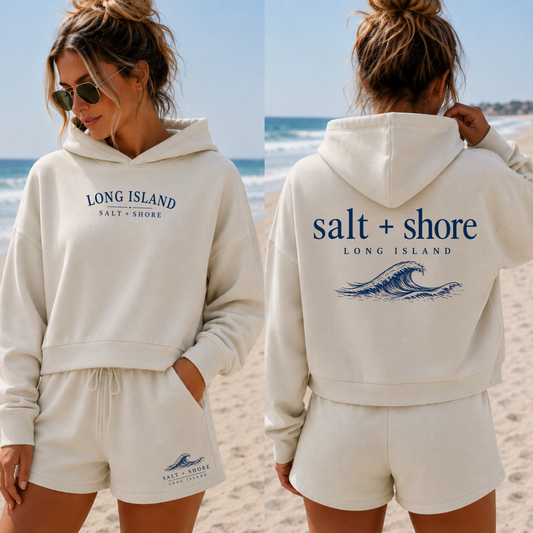 Salt + Shore Sunday Lounge Set – Premium Garment-Dyed – Bone | Salt + Shore