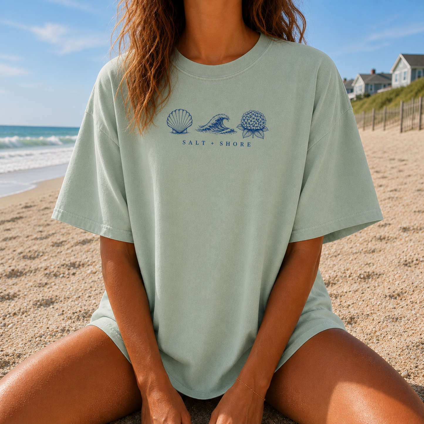 Long Island Local Girl – Premium Garment-Dyed – Sea Glass | Salt + Shore (Copy)