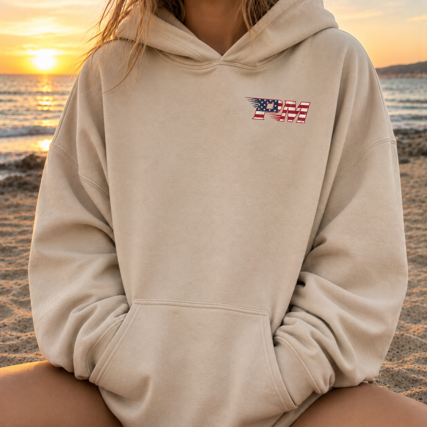 America 250: We Are Pat-Med – Classic Cotton – Sand | PM Cheer | Salt + Shore