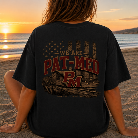 We Are Pat-Med – Premium Garment-Dyed – Washed Black | PM Cheer | Salt + Shore