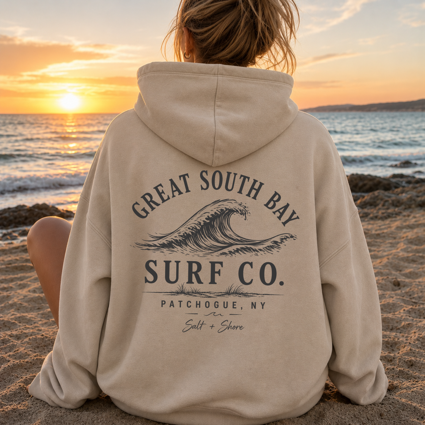 Great South Bay Surf Co. – Classic Cotton – Sand | PM Cheer | Salt + Shore