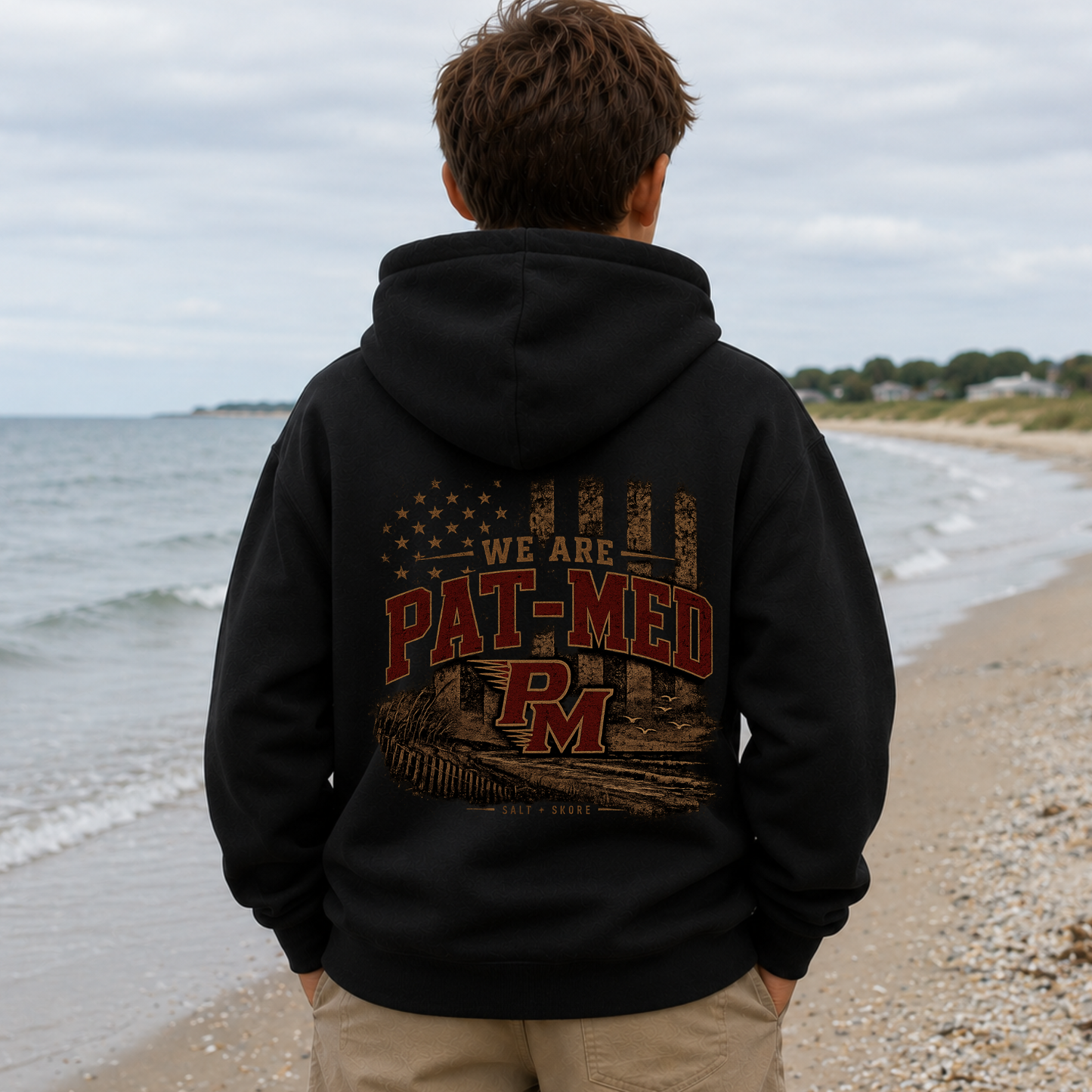 We Are Pat-Med – YOUTH – Classic Cotton – Black | PM Cheer | Salt + Shore