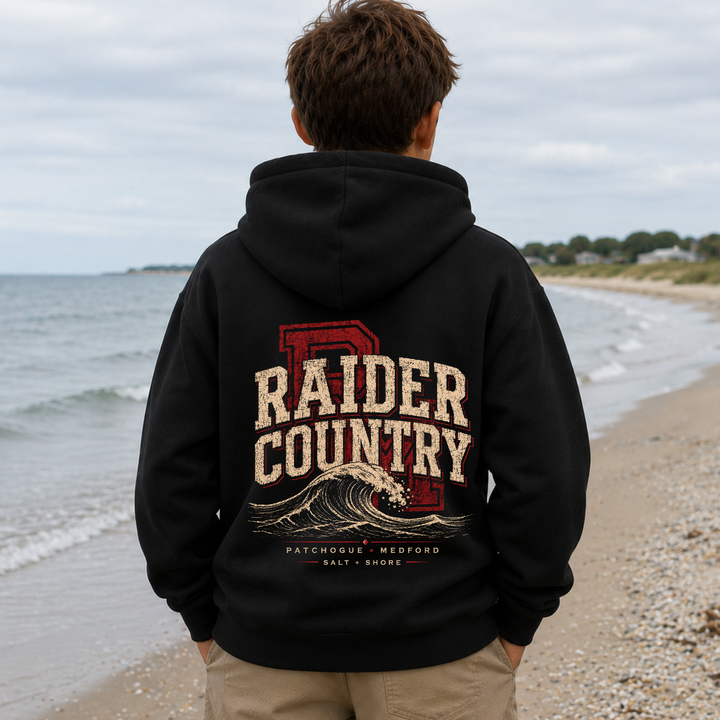 Raider Country – YOUTH – Classic Cotton – Black | PM Cheer | Salt + Shore