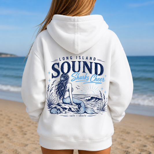 Sharks Cheer: Mermaid Spirit – Classic Cotton – White | Sharks Cheer | Salt + Shore