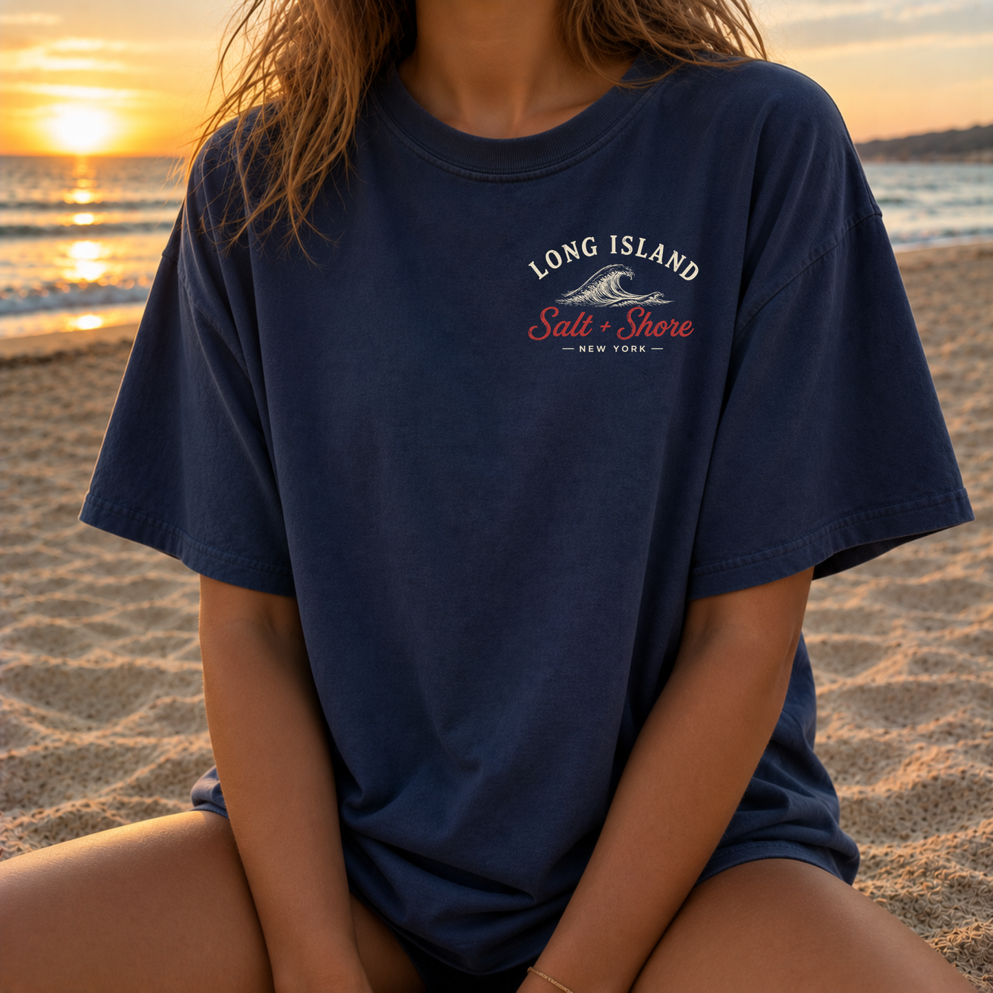 Beacon Long Island – Premium Garment-Dyed – Washed Navy | Salt + Shore