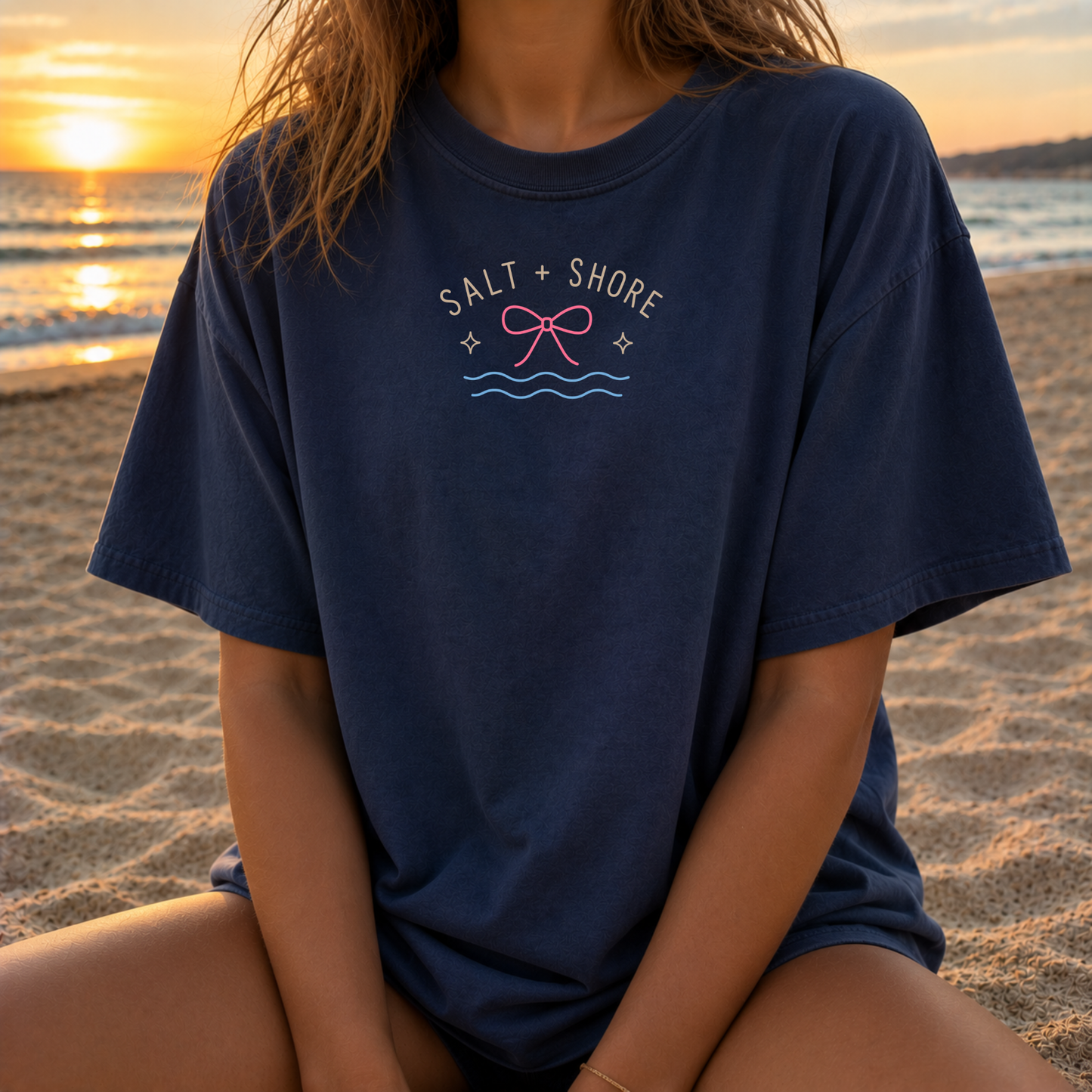 Long Island Girl – Premium Garment-Dyed – Washed Navy | Salt + Shore