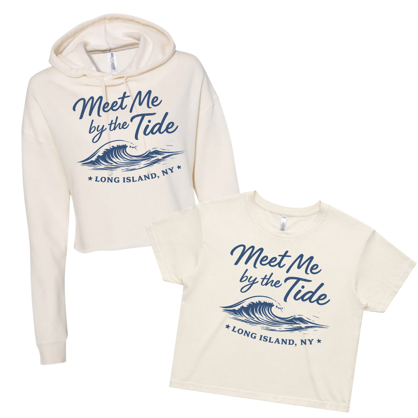 Meet Me by the Tide Cropped Premium Garment-Dyed – Bone | Salt + Shore