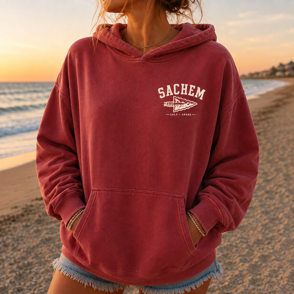 Sachem Arrows x Salt + Shore
 – Premium Garment-Dyed – Red Tide | Salt + Shore