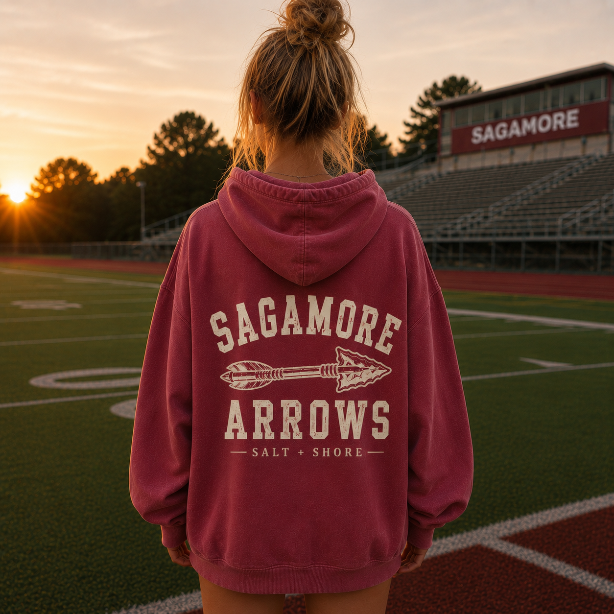 Sagamore Arrows x Salt + Shore  – Premium Garment-Dyed – Red Tide | Salt + Shore