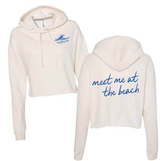 Meet Me at the Beach Cropped Premium Garment- Dyed – Bone | Salt + Shore