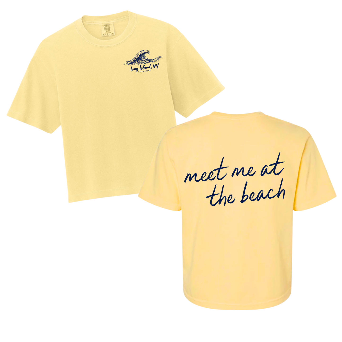 Meet me at the Beach – Premium Garment-Dyed – Sunwashed Butter | Salt + Shore