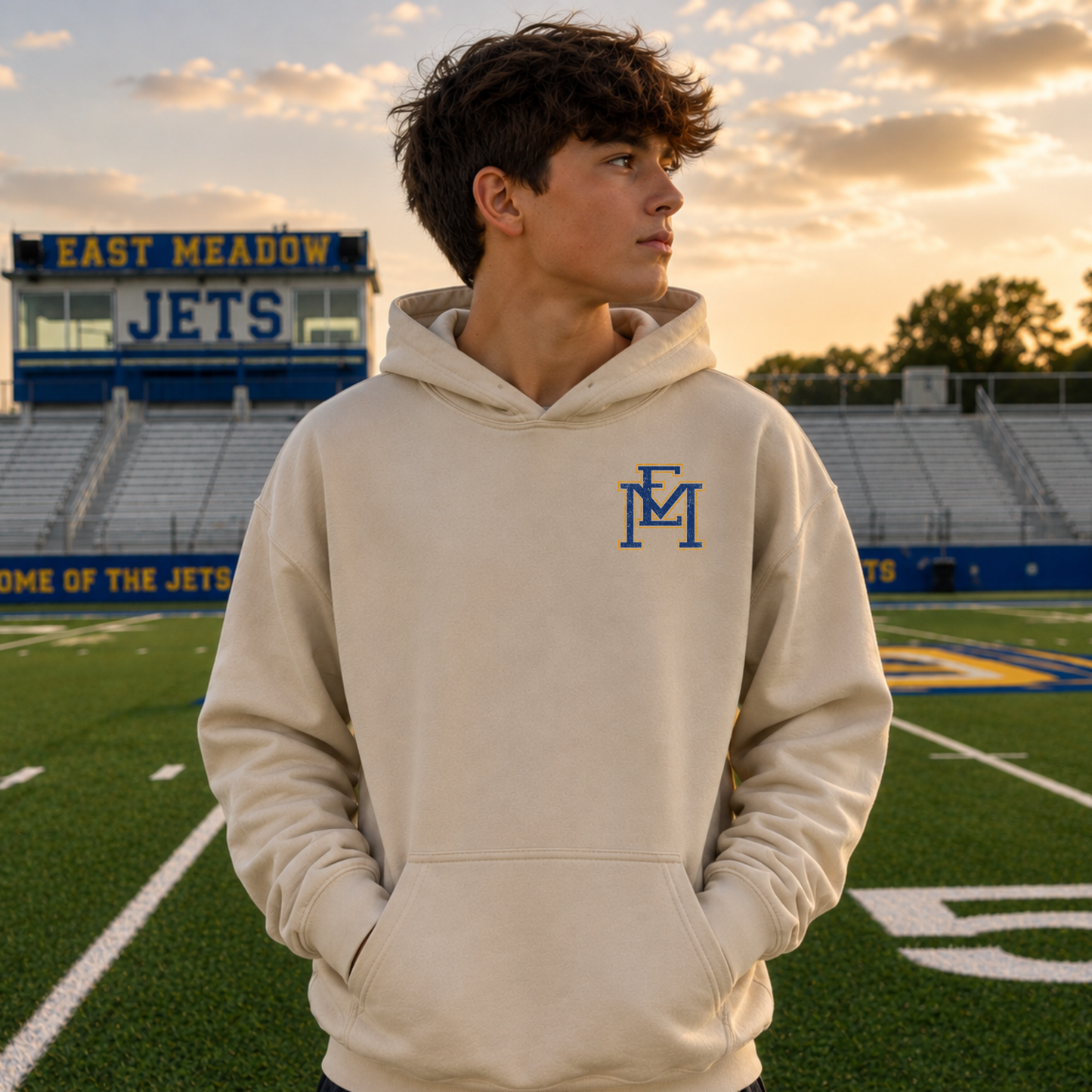 East Meadow Saturday Lights – Classic Cotton – Sand | East Meadow Football | Salt + Shore