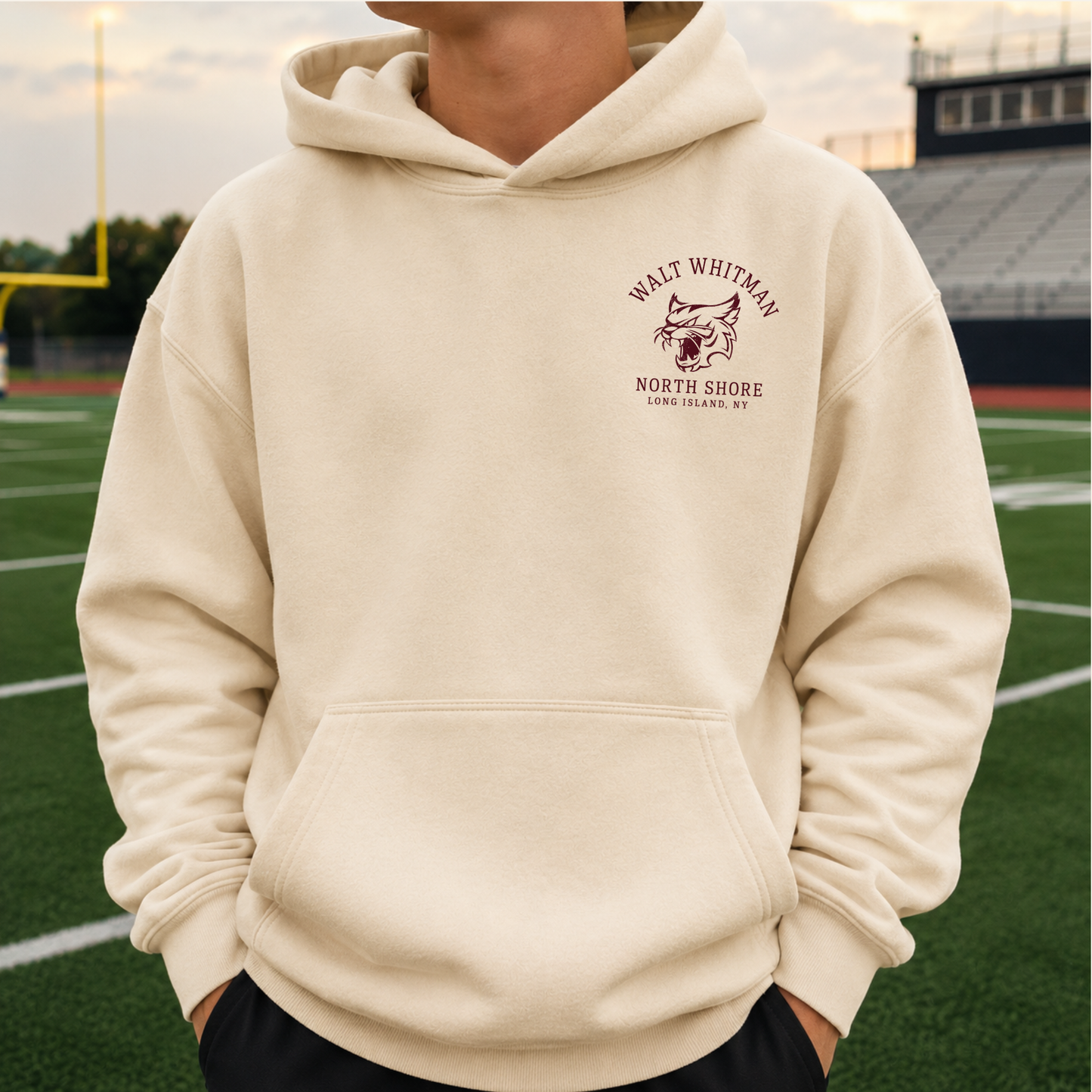 Walt Whitman North Shore – Premium Garment-Dyed – Bone | Walt Whitman Football | Salt + Shore