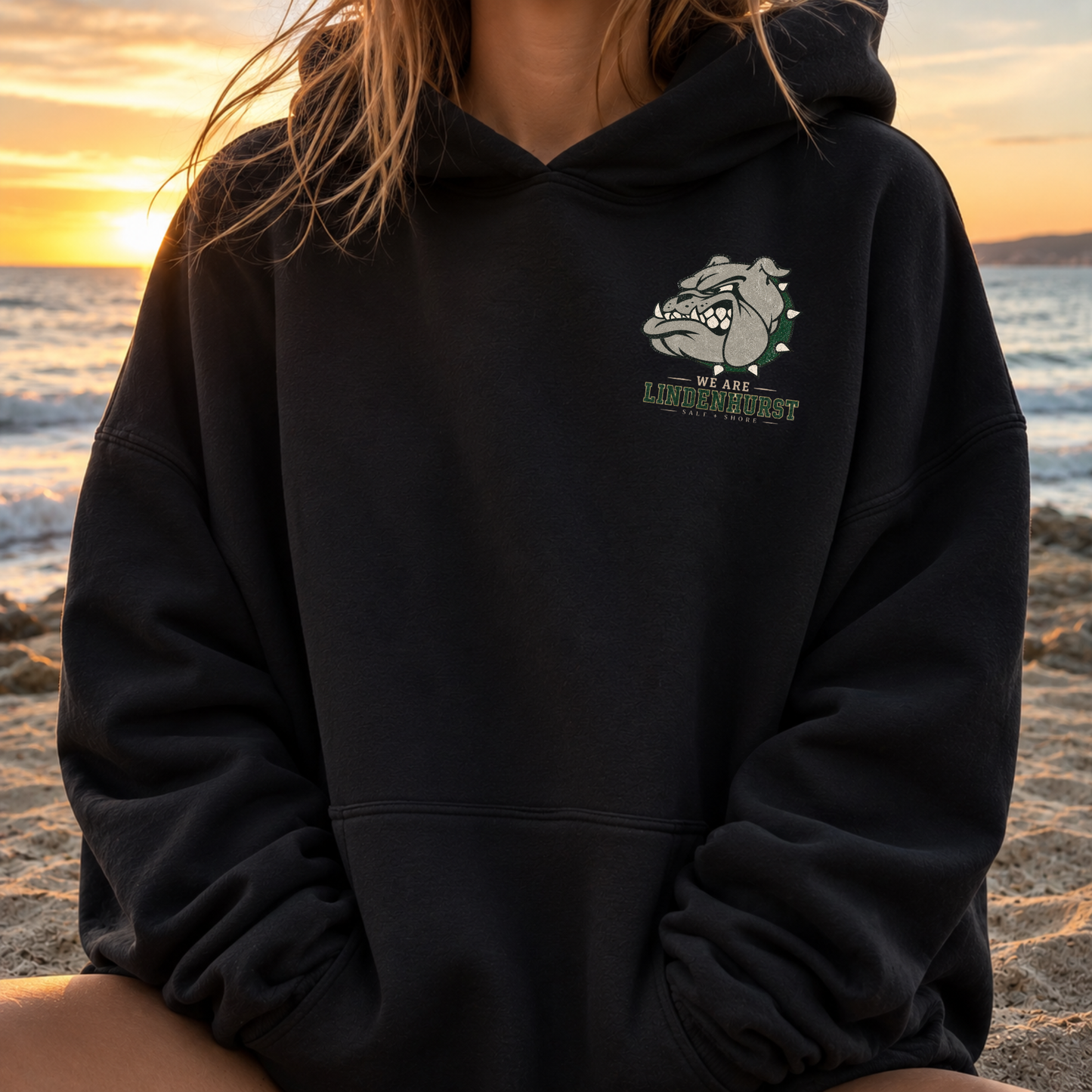 America 250: We Are Lindenhurst – Classic Cotton – Black | Lindenhurst Cheer | Salt + Shore