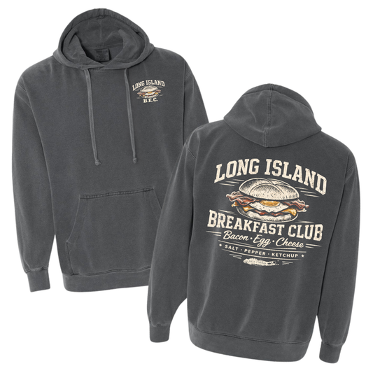The Long Island Breakfast Club – Premium Garment-Dyed – Washed Charcoal | Salt + Shore