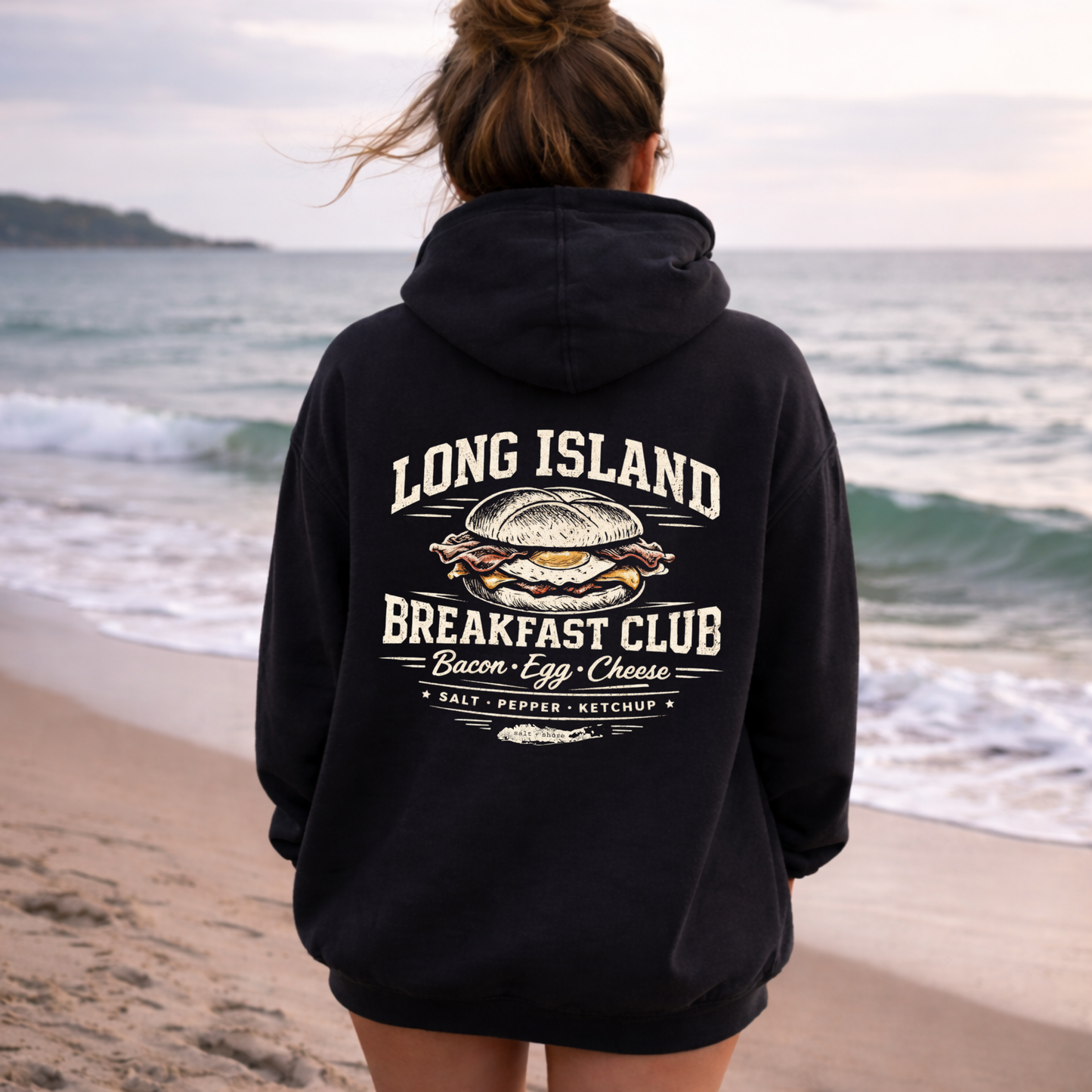 The Long Island Breakfast Club – Classic Cotton – Black | Salt + Shore